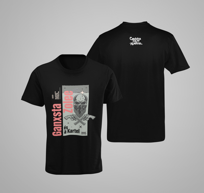 Ganxsta Zolee és a Kartel koponya fej férfi póló