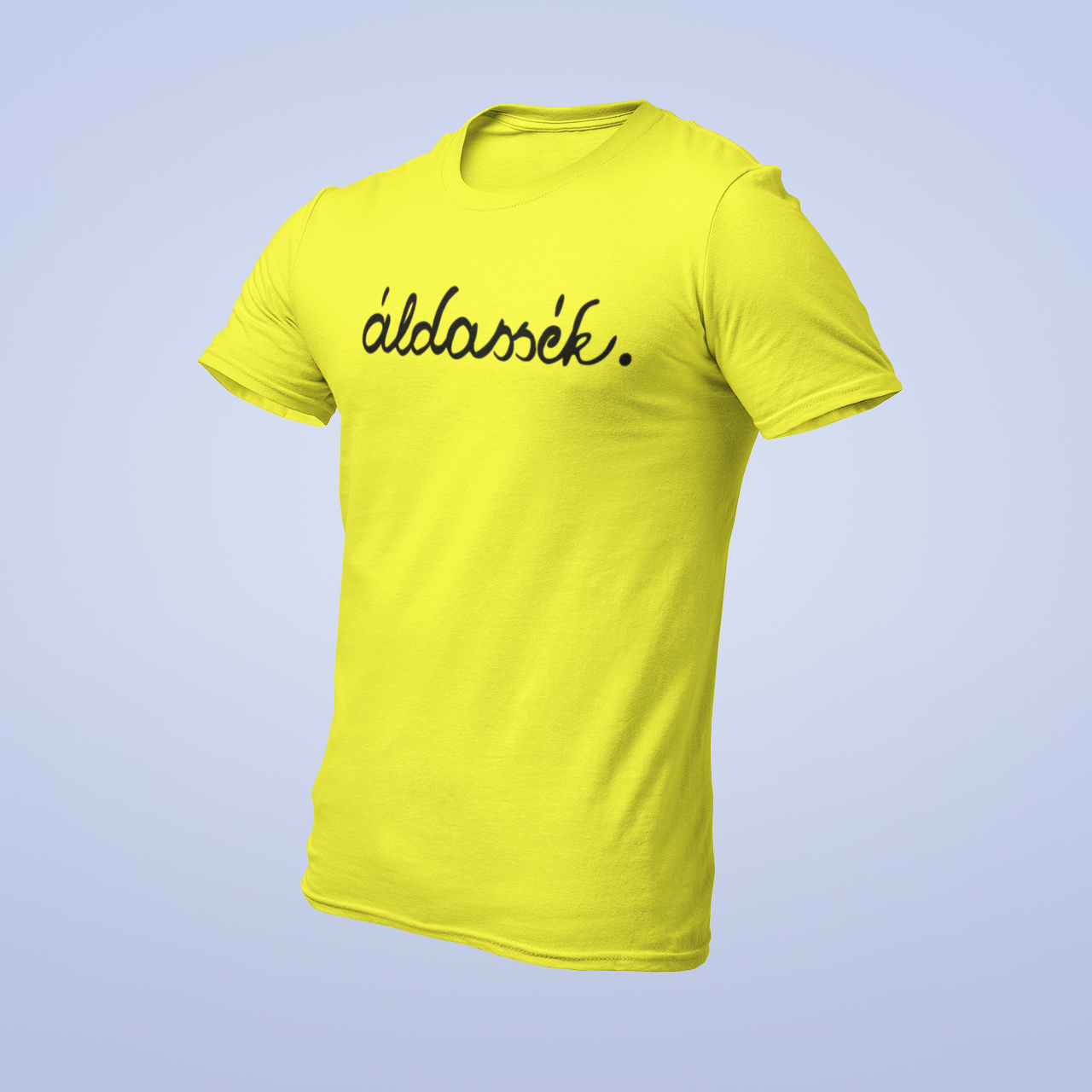 ZShowTime karcsúsított férfi póló - Áldassék