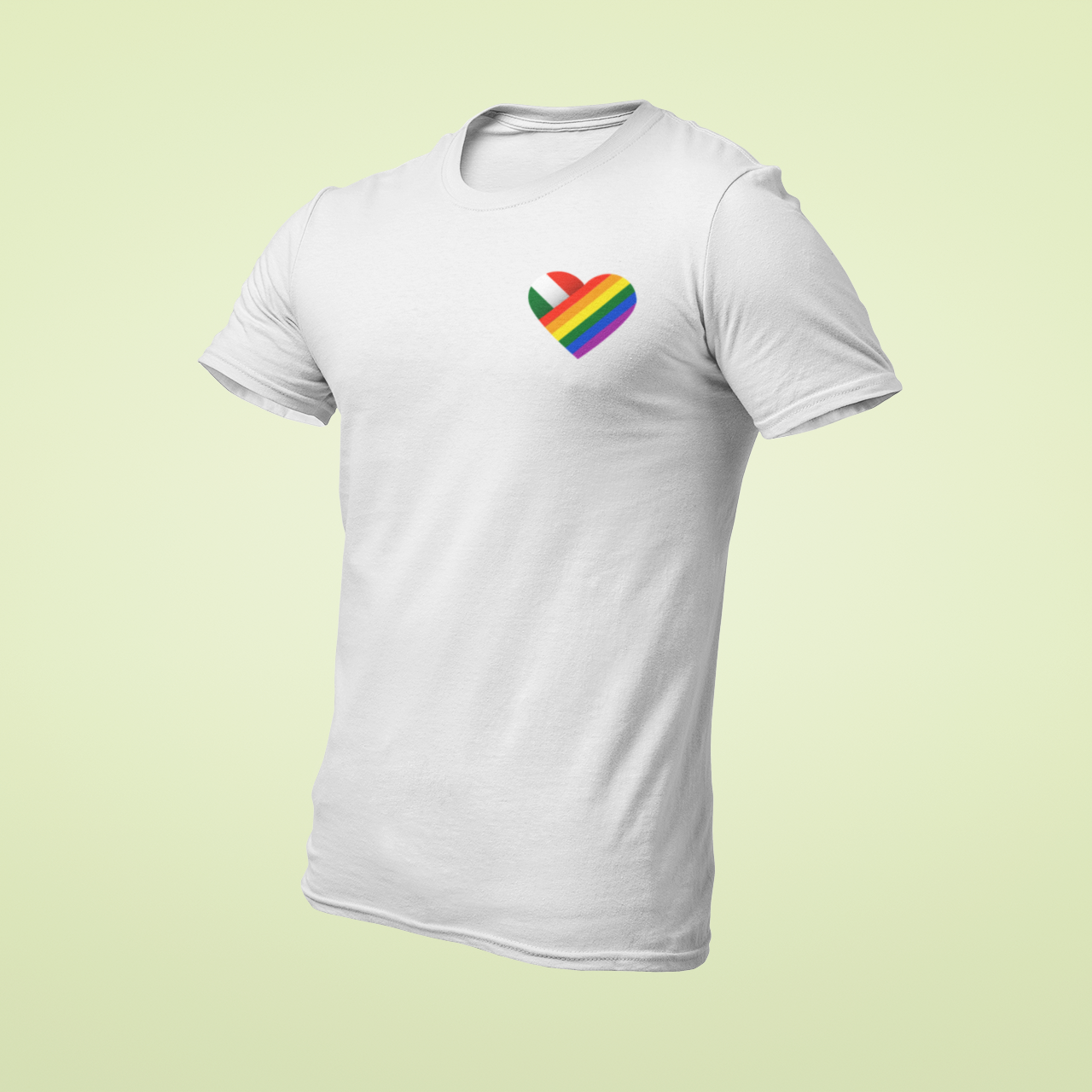 ZShowTime karcsúsított férfi póló - HUN Pride Szív