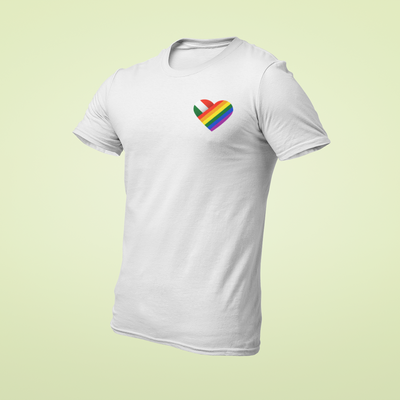 ZShowTime karcsúsított férfi póló - HUN Pride Szív