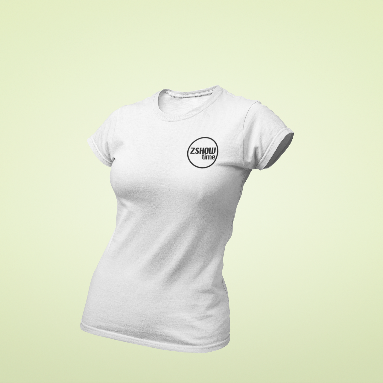 ZShowTime karcsúsított női póló - ZSHOWtime mellkas logó