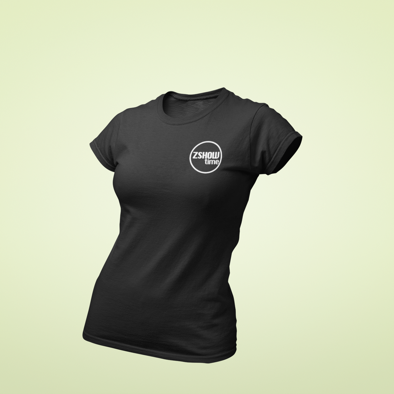 ZShowTime karcsúsított női póló - ZSHOWtime mellkas logó