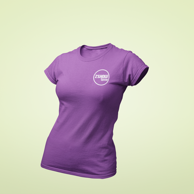 ZShowTime karcsúsított női póló - ZSHOWtime mellkas logó