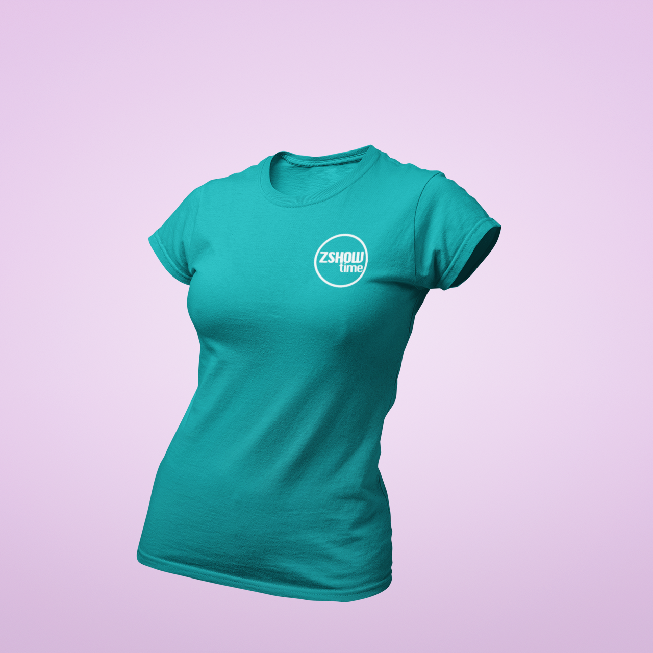ZShowTime karcsúsított női póló - ZSHOWtime mellkas logó