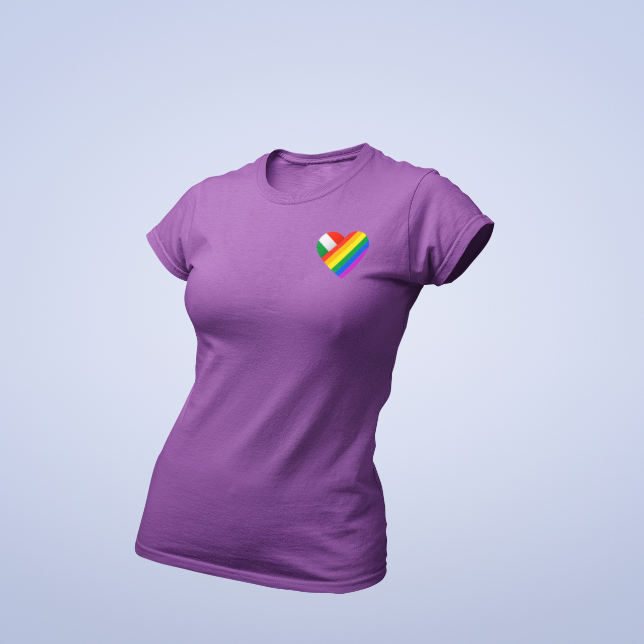 ZShowTime karcsúsított női póló - HUN Pride Szív