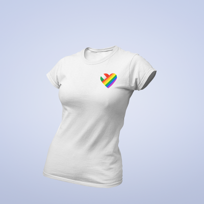 ZShowTime karcsúsított női póló - HUN Pride Szív