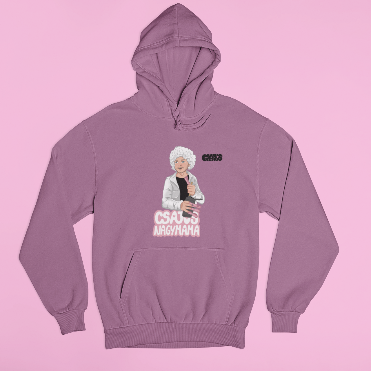 Orovecz Ádám - Csajos nagymama - Kapucnis unisex pulóver