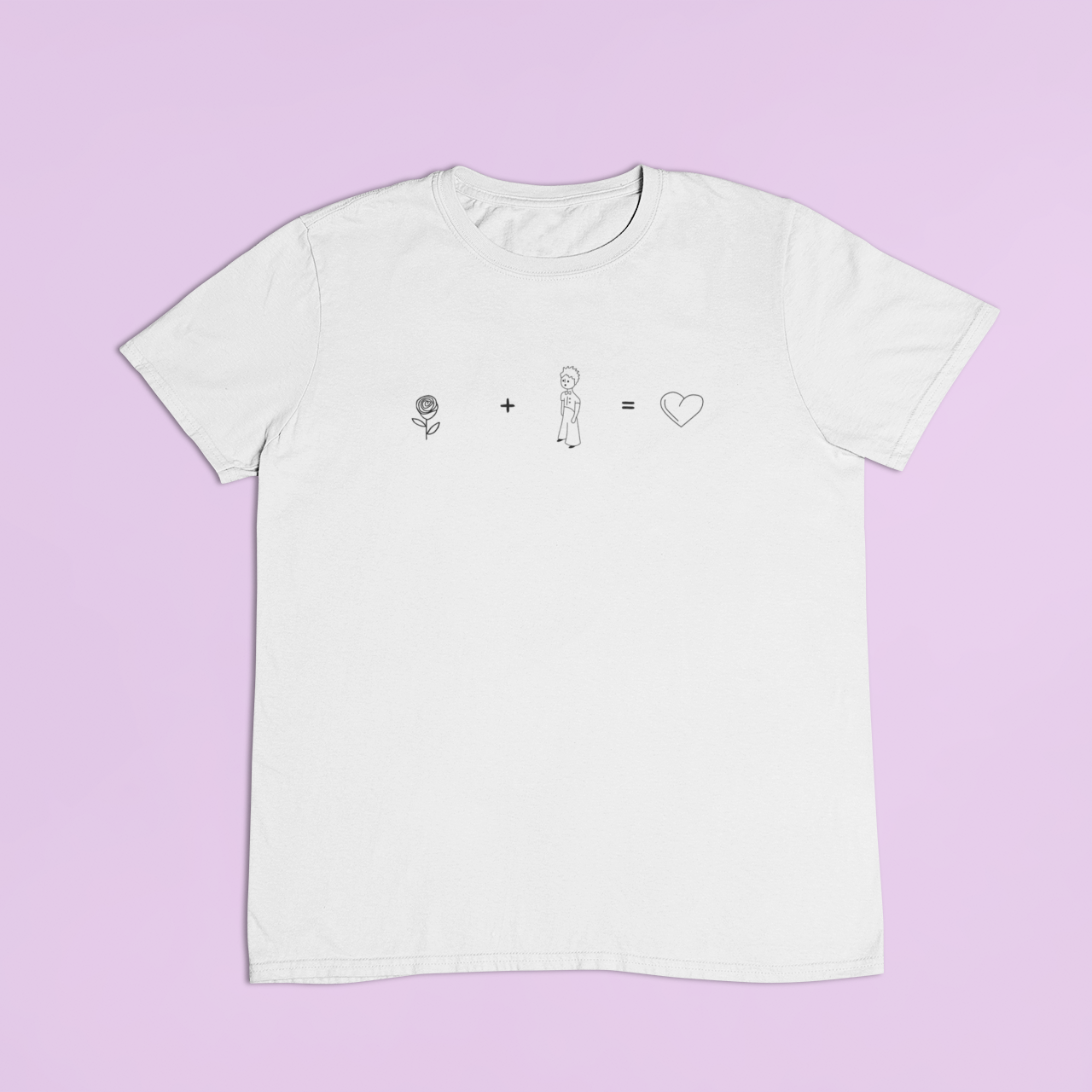 ZShowTime unisex póló - Rózsa + Herceg = Szív