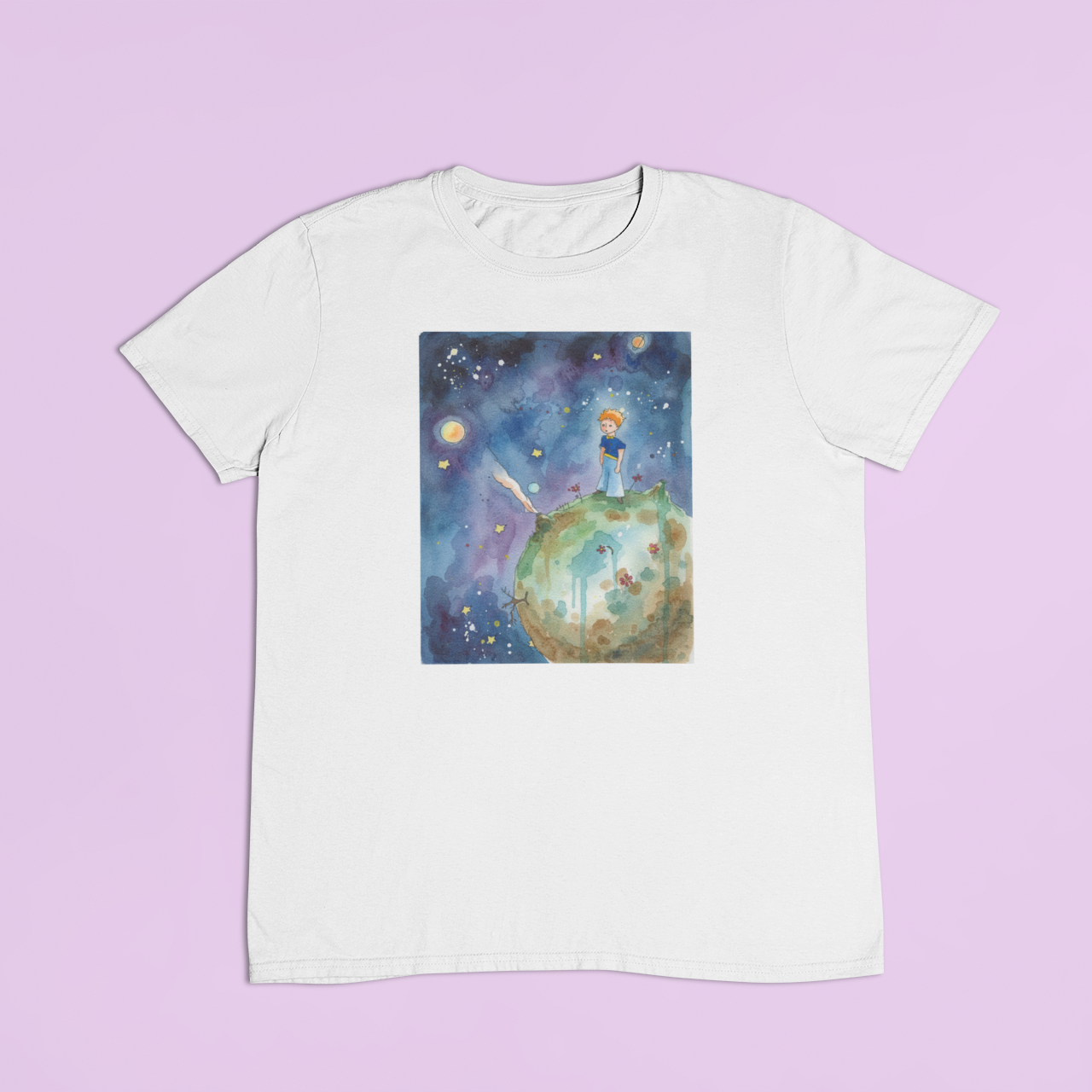 ZShowTime unisex póló - Akvarell Bolygón