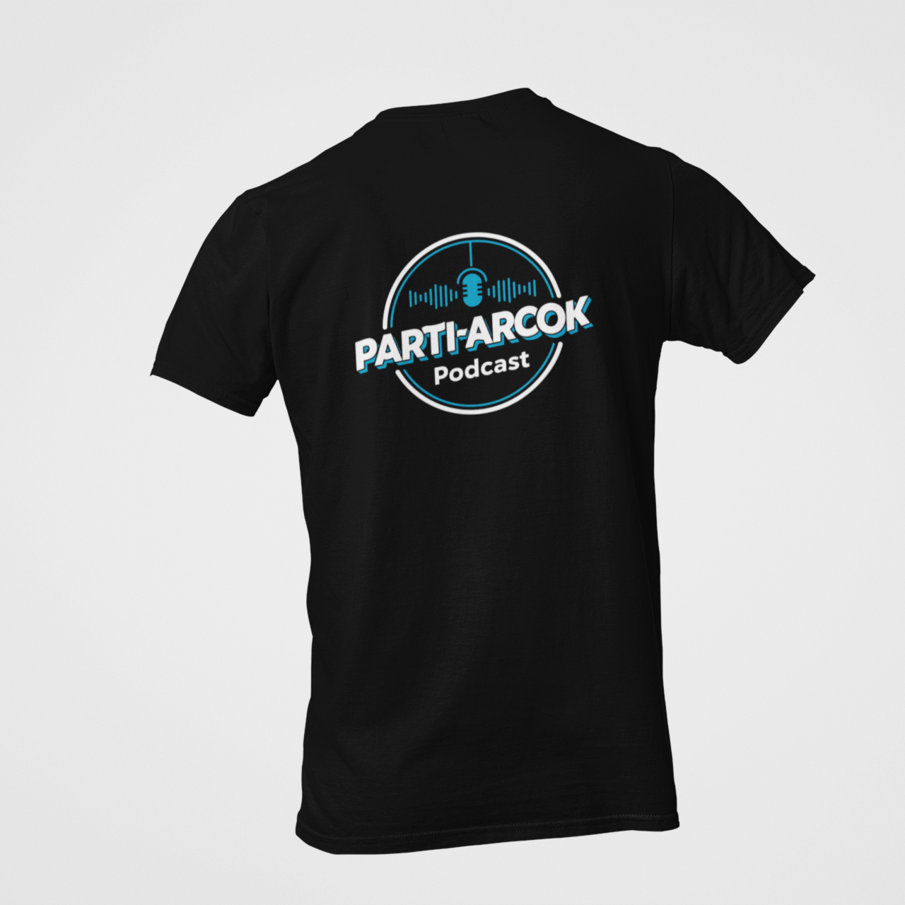 Parti Arcok Podcast - mellkas és hát logó unisex póló