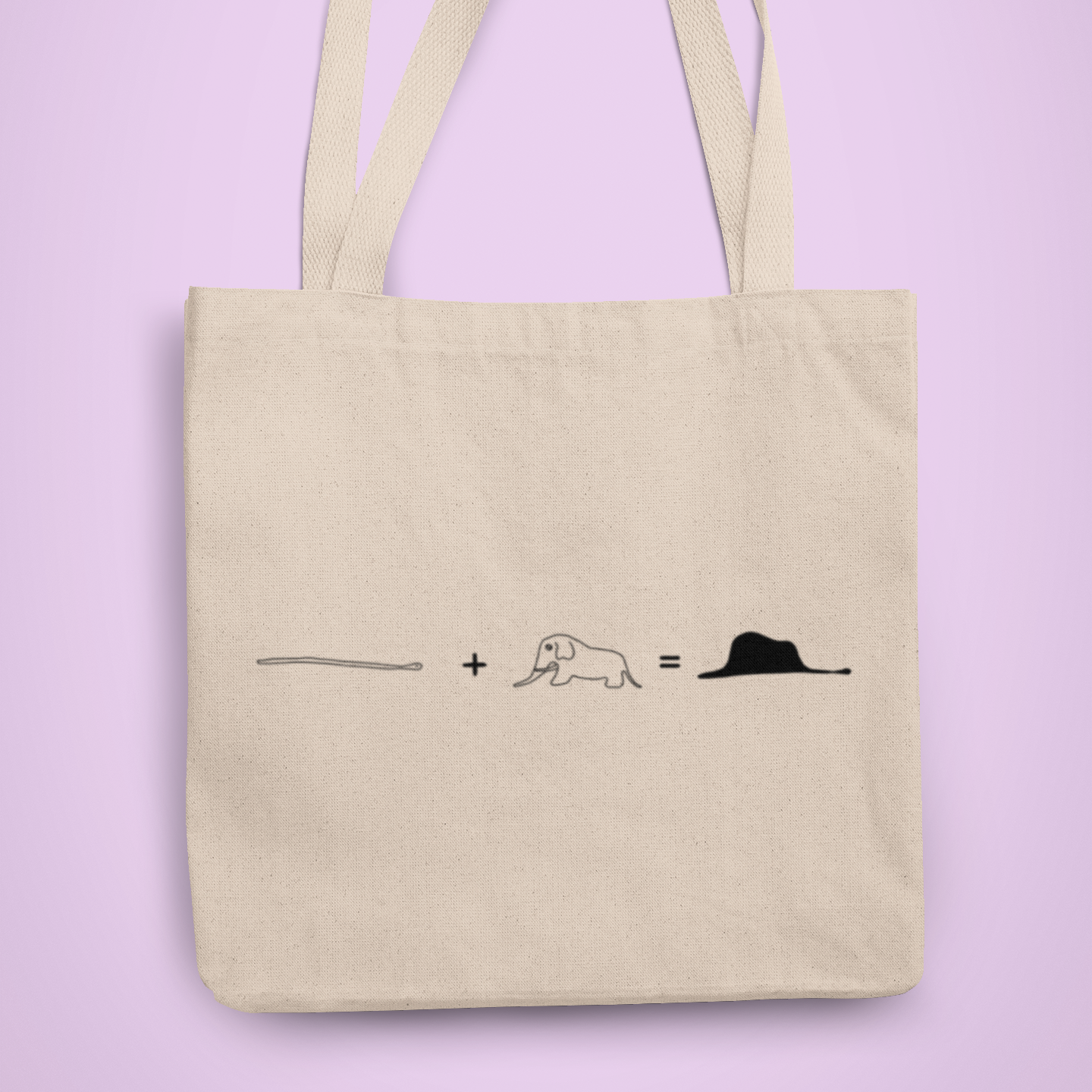 ZShowTime vászontáska - Kígyó + Elefánt = Kalap