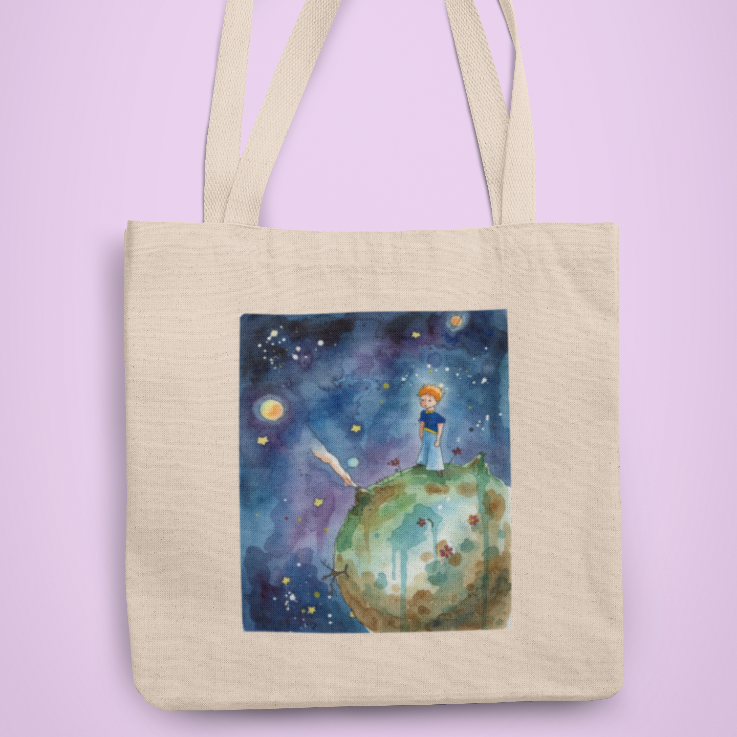 ZShowTime vászontáska - Akvarell Bolygón