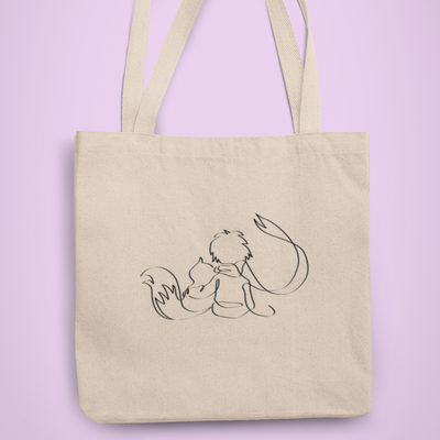 ZShowTime vászontáska - Kis Herceg és a Róka – Vonalrajz