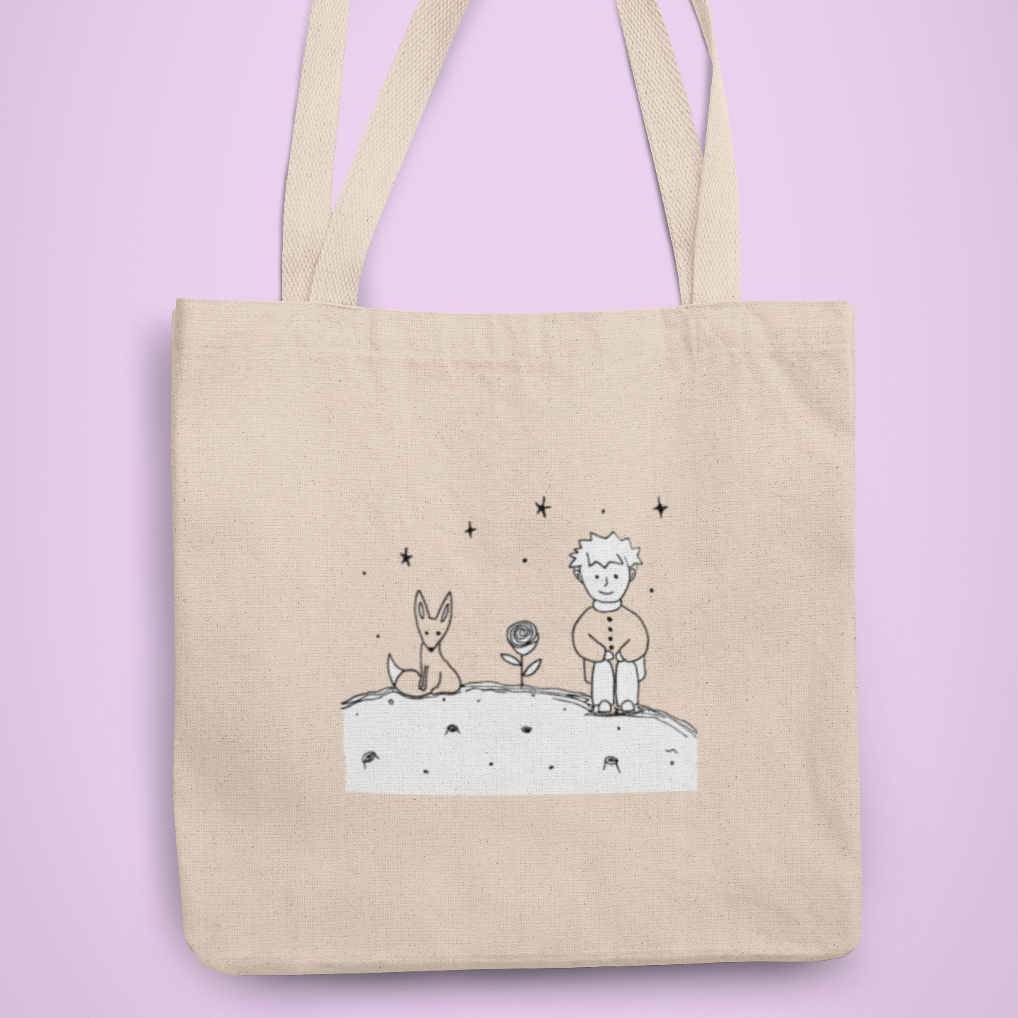 ZShowTime vászontáska - Kis Herceg, Róka és Rózsa