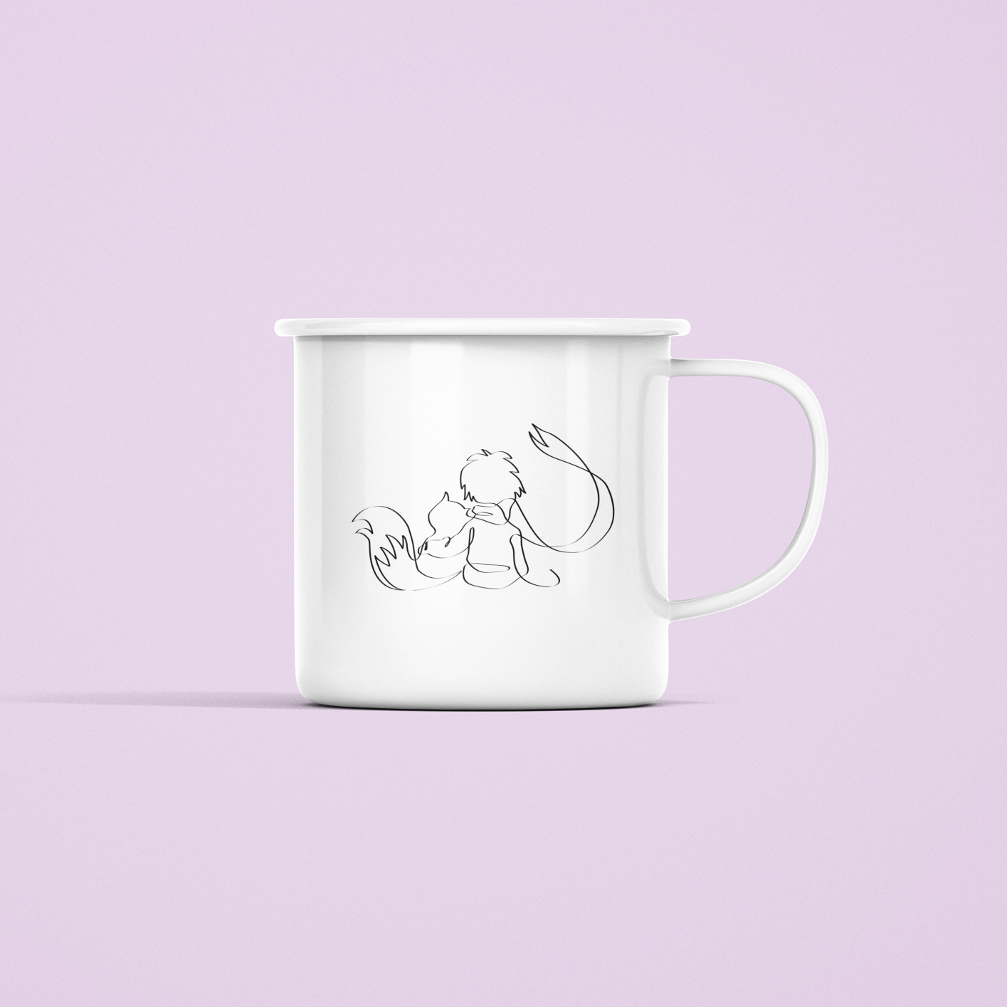 ZShowTime bögre - Kis Herceg és a Róka – Vonalrajz