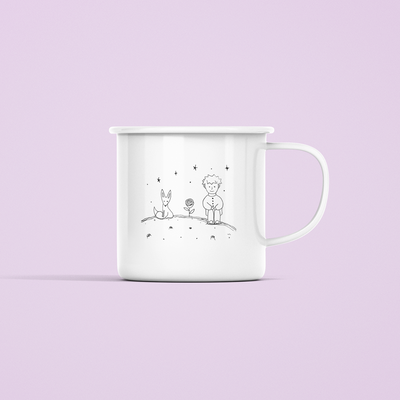 ZShowTime bögre - Kis Herceg, Róka és Rózsa – Vonalrajz