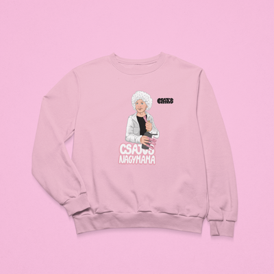 Orovecz Ádám - Csajos nagymama - Környakú unisex pulóver