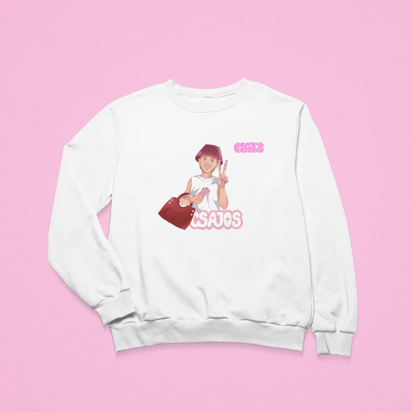 Orovecz Ádám - Kalapos Csajos - Környakú unisex pulóver