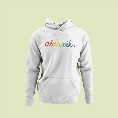 ZShowTime karcsúsított kapucnis pulcsi - Áldassék Pride Edition