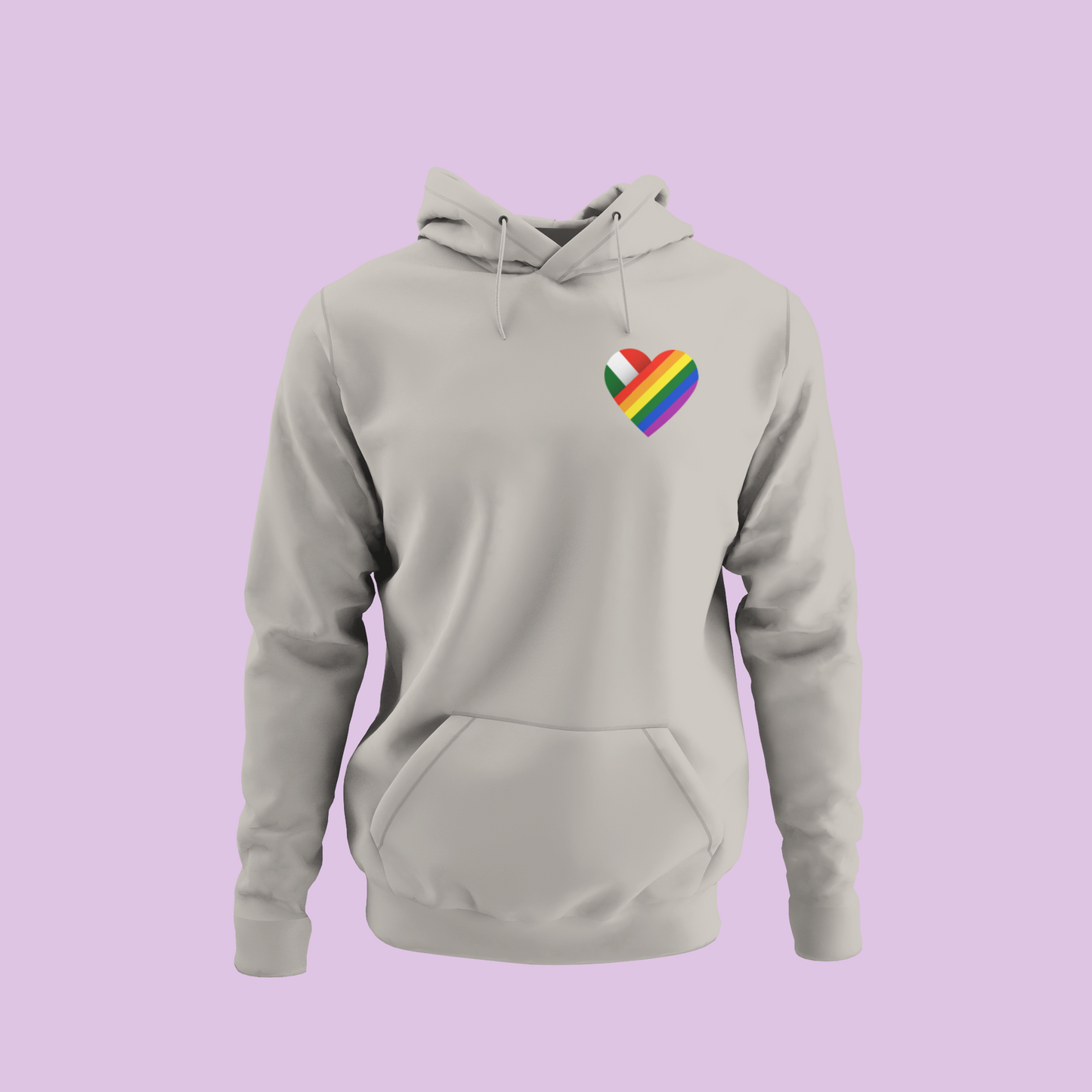 ZShowTime karcsúsított kapucnis pulcsi - HUN Pride szív