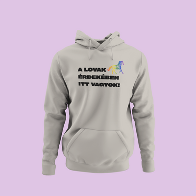 ZShowTime karcsúsított kapucnis pulcsi - A lovak érdekében itt vagyok!