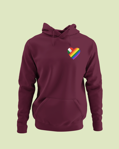 ZShowTime karcsúsított kapucnis pulcsi - HUN Pride szív