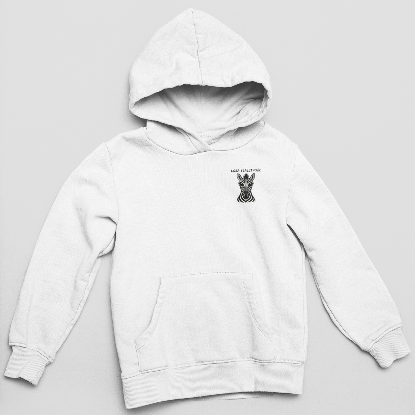 Gulyáságyú - Zebra mellkas logó - unisex kapucnis pulóver