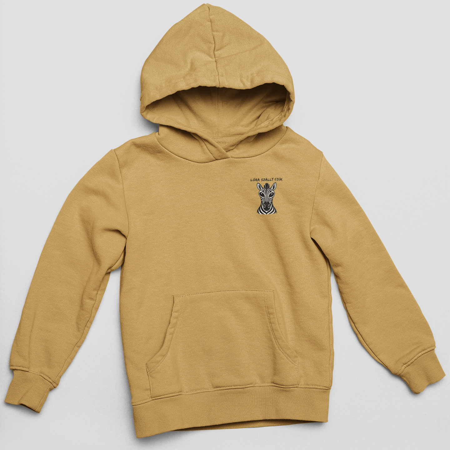 Gulyáságyú - Zebra mellkas logó - unisex kapucnis pulóver