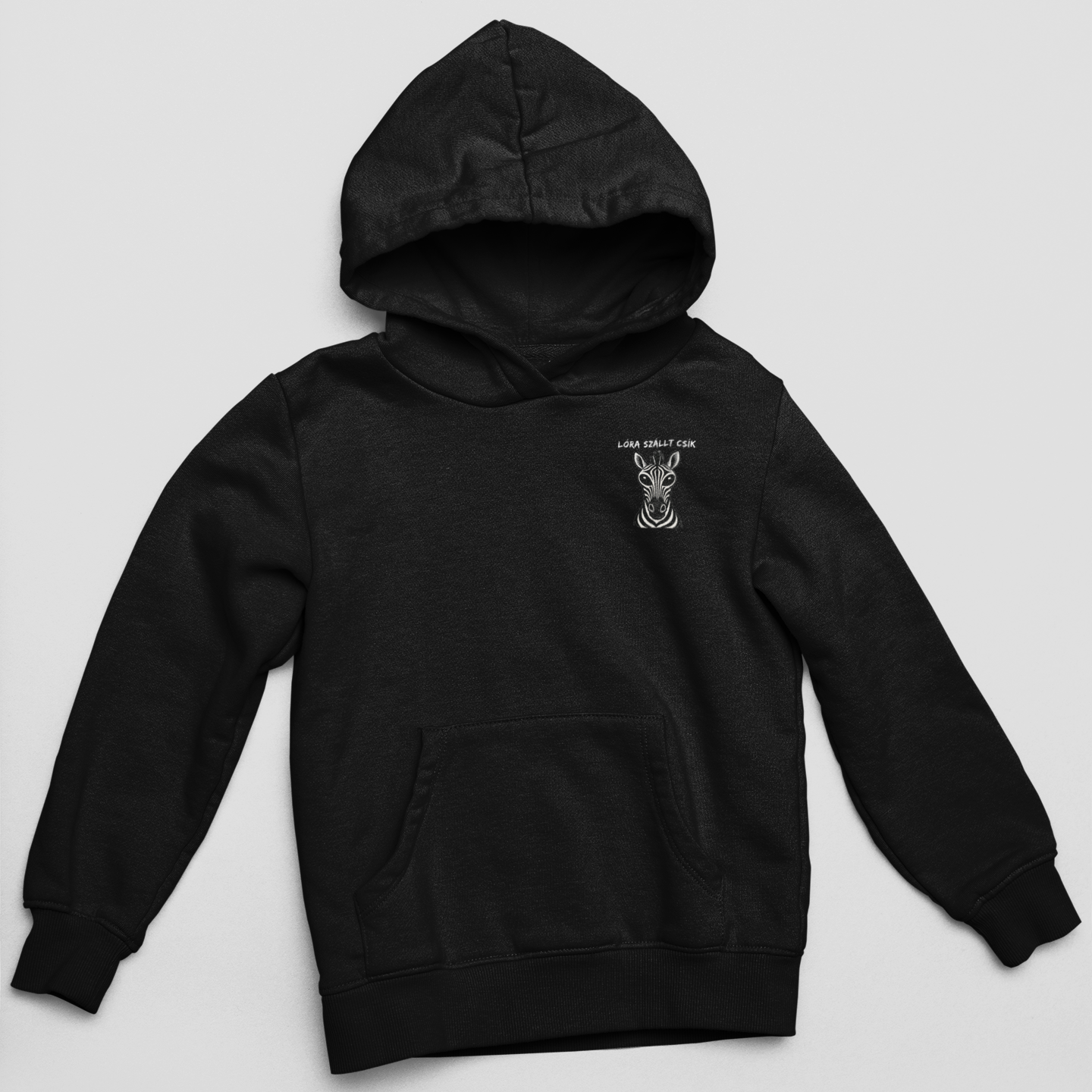 Gulyáságyú - Zebra mellkas logó - unisex kapucnis pulóver