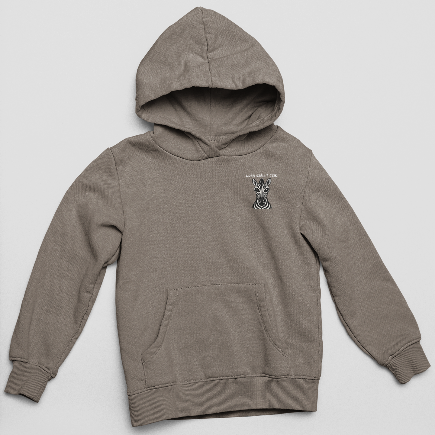 Gulyáságyú - Zebra mellkas logó - unisex kapucnis pulóver