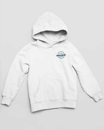 Parti Arcok Podcast - mellkaslogó unisex pulcsi