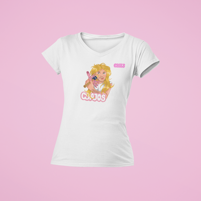 Orovecz Ádám - Ecsetes Csajos- V nyakú női póló