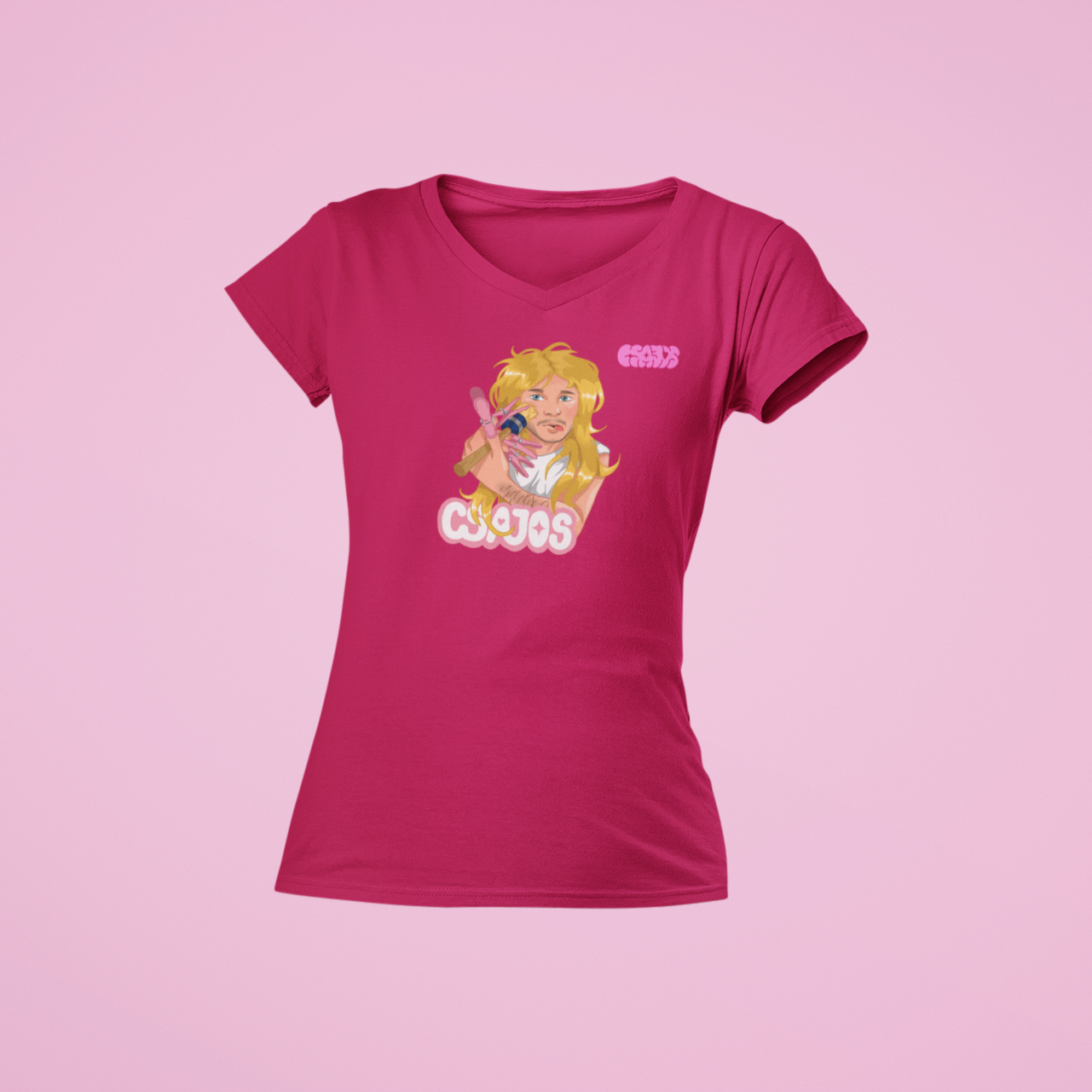 Orovecz Ádám - Ecsetes Csajos- V nyakú női póló