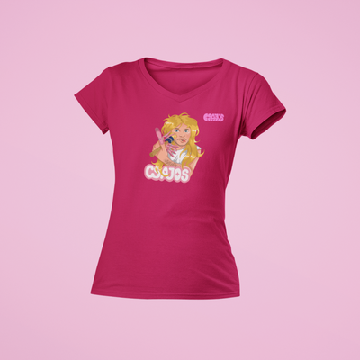 Orovecz Ádám - Ecsetes Csajos- V nyakú női póló