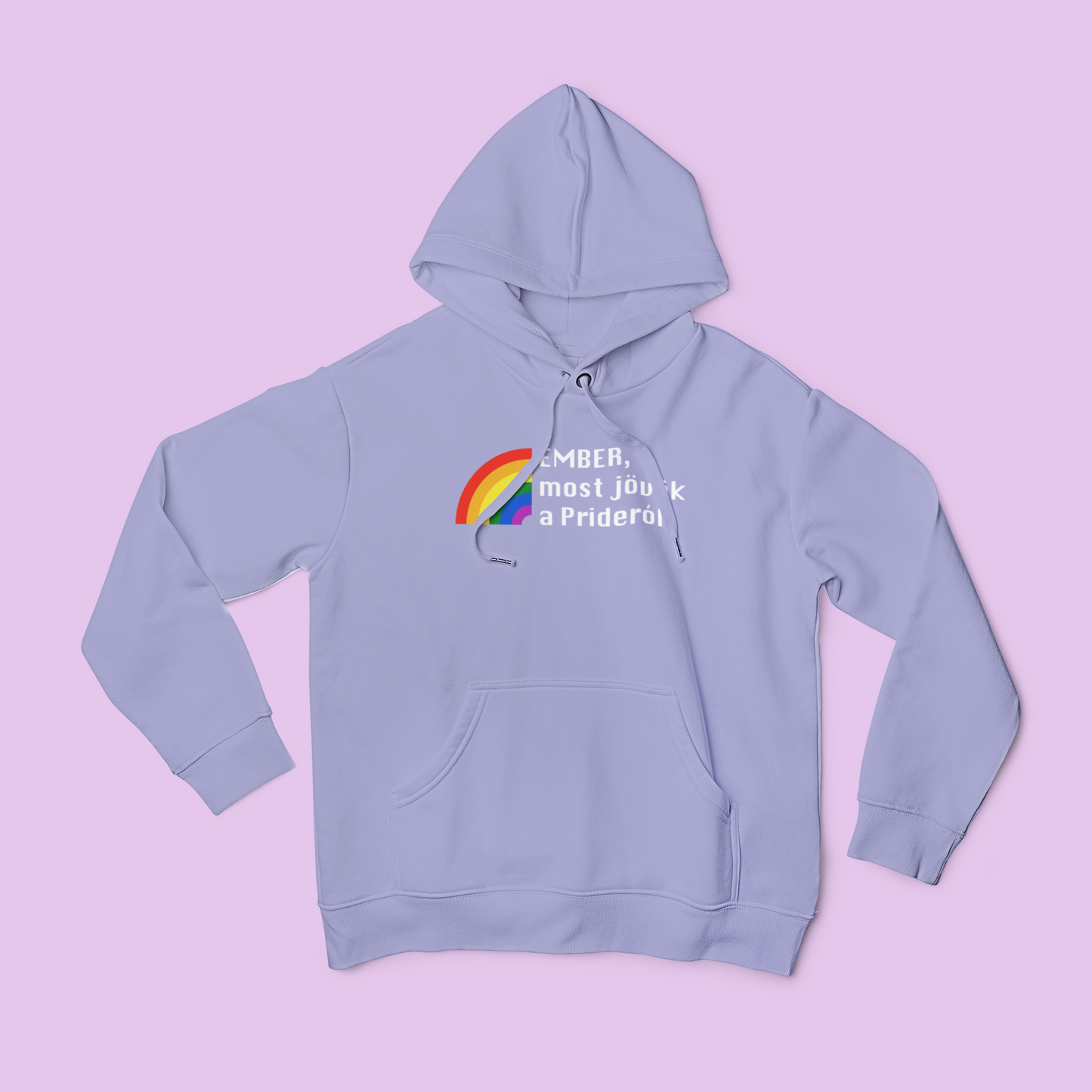 ZShowTime unisex kapucnis pulcsi - Ember, most jövök a Prideról!