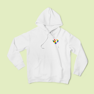 ZShowTime unisex kapucnis pulcsi - HUN Pride szív