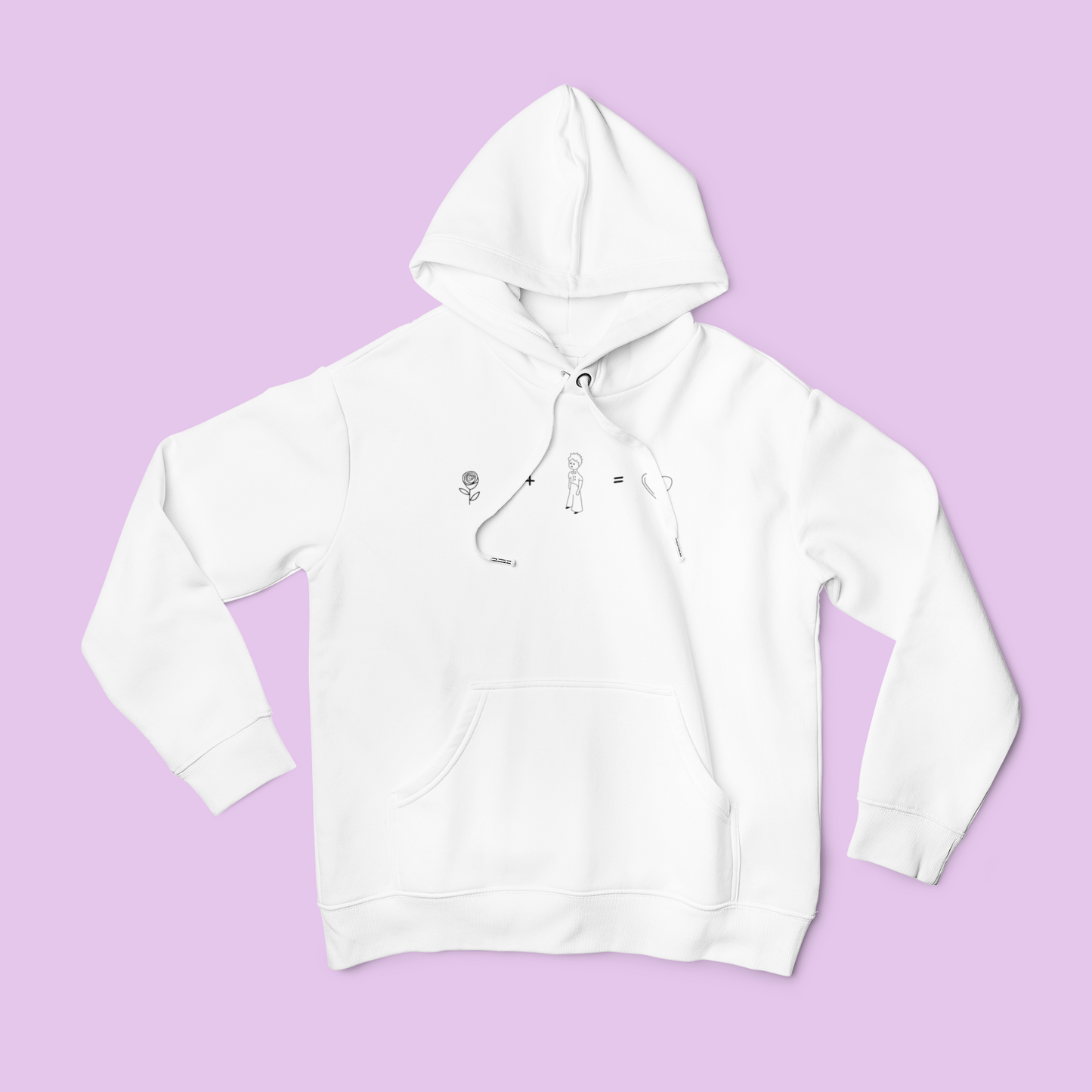 ZShowTime unisex pulóver - Rózsa + Herceg = Szív