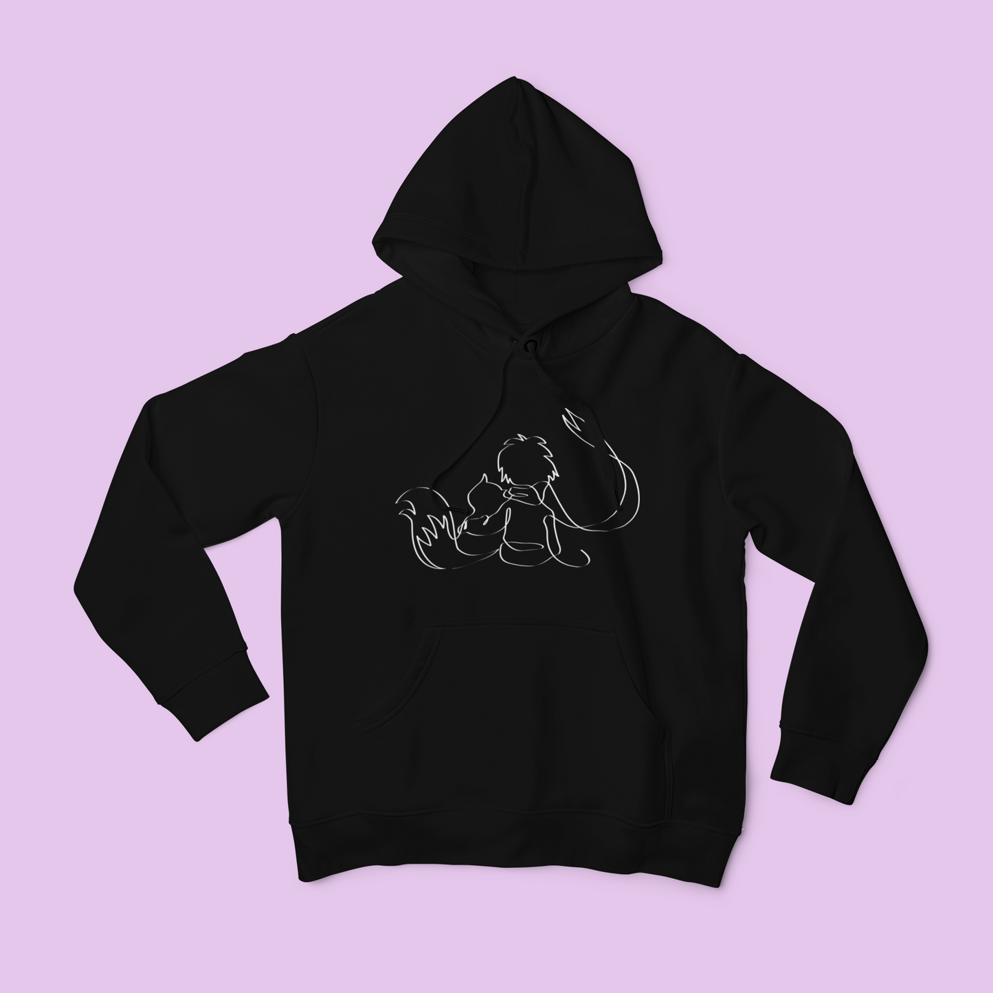 ZShowTime unisex pulóver - Kis Herceg és a Róka vonalrajz