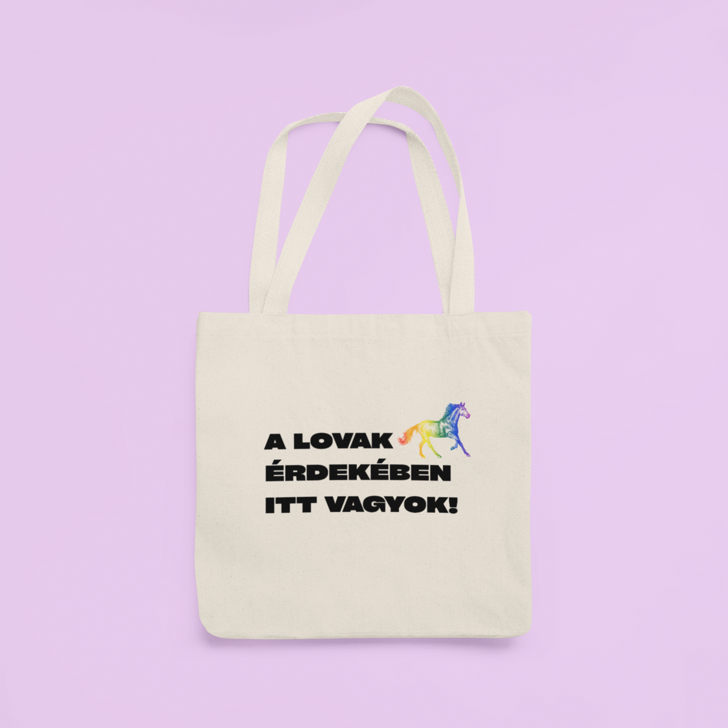 ZShowTime vászontáska - A lovak érdekében itt vagyok!