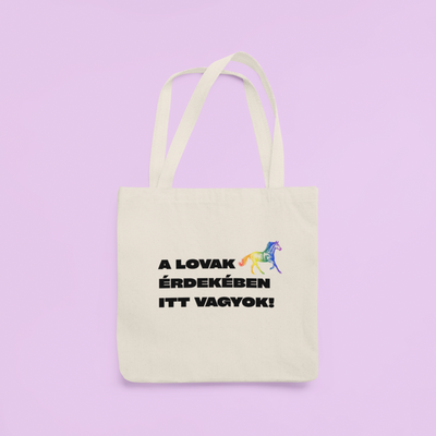 ZShowTime vászontáska - A lovak érdekében itt vagyok!